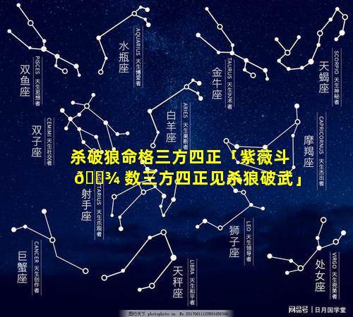 杀破狼命格三方四正「紫薇斗 🌾 数三方四正见杀狼破武」